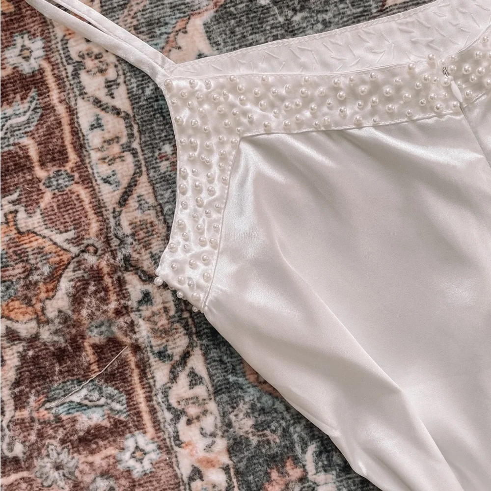 Pearl Bridal Slip Dress from shopivorypearl on Etsy! - Picture 3 of 6